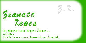 zsanett kepes business card